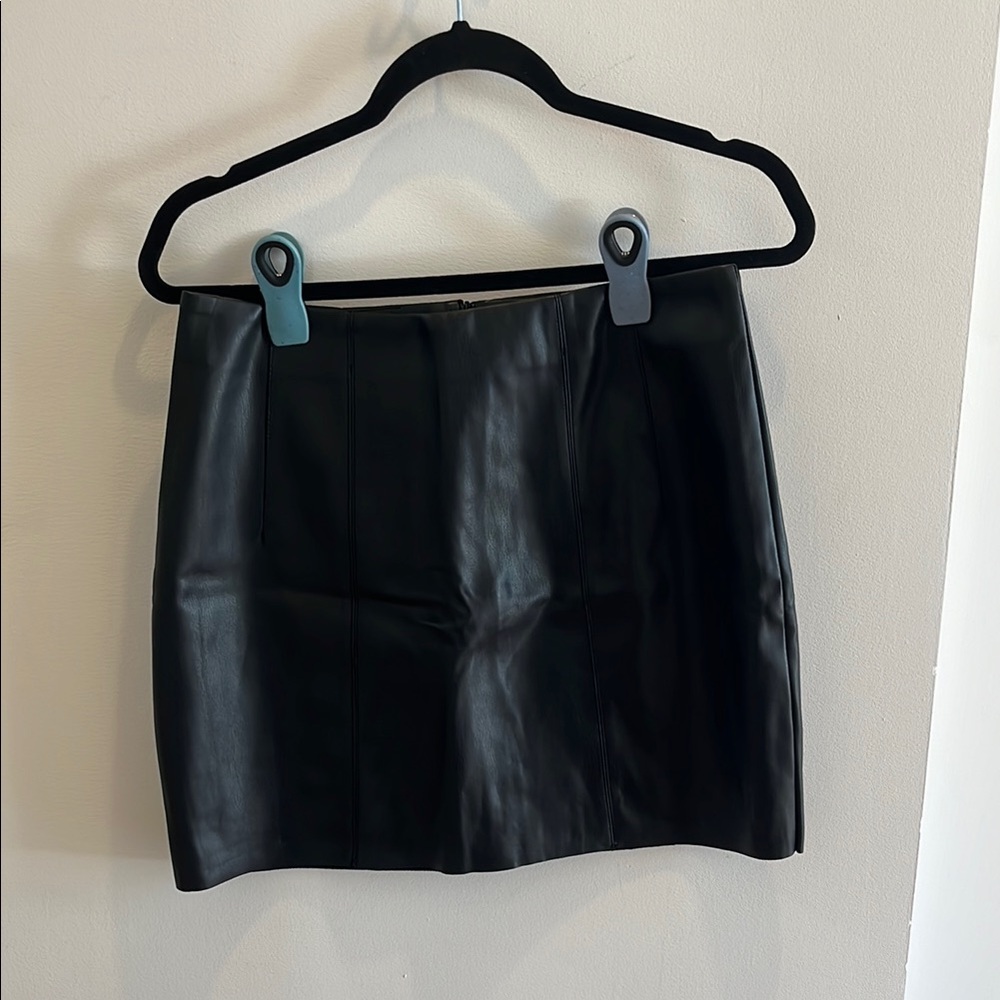 Black Leather Skirt